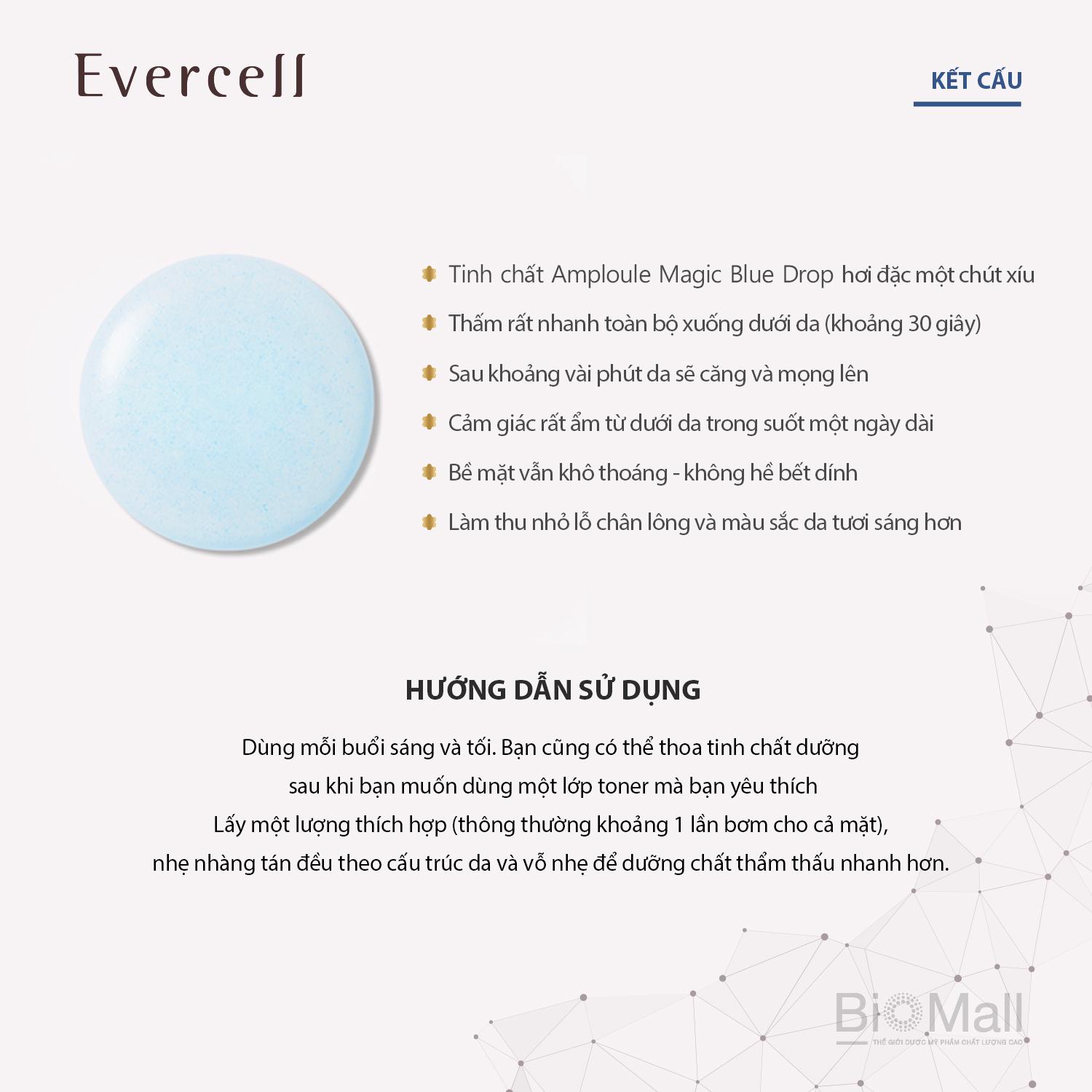 Evercell Magic Blue Drop 4 chai x 10 ml
