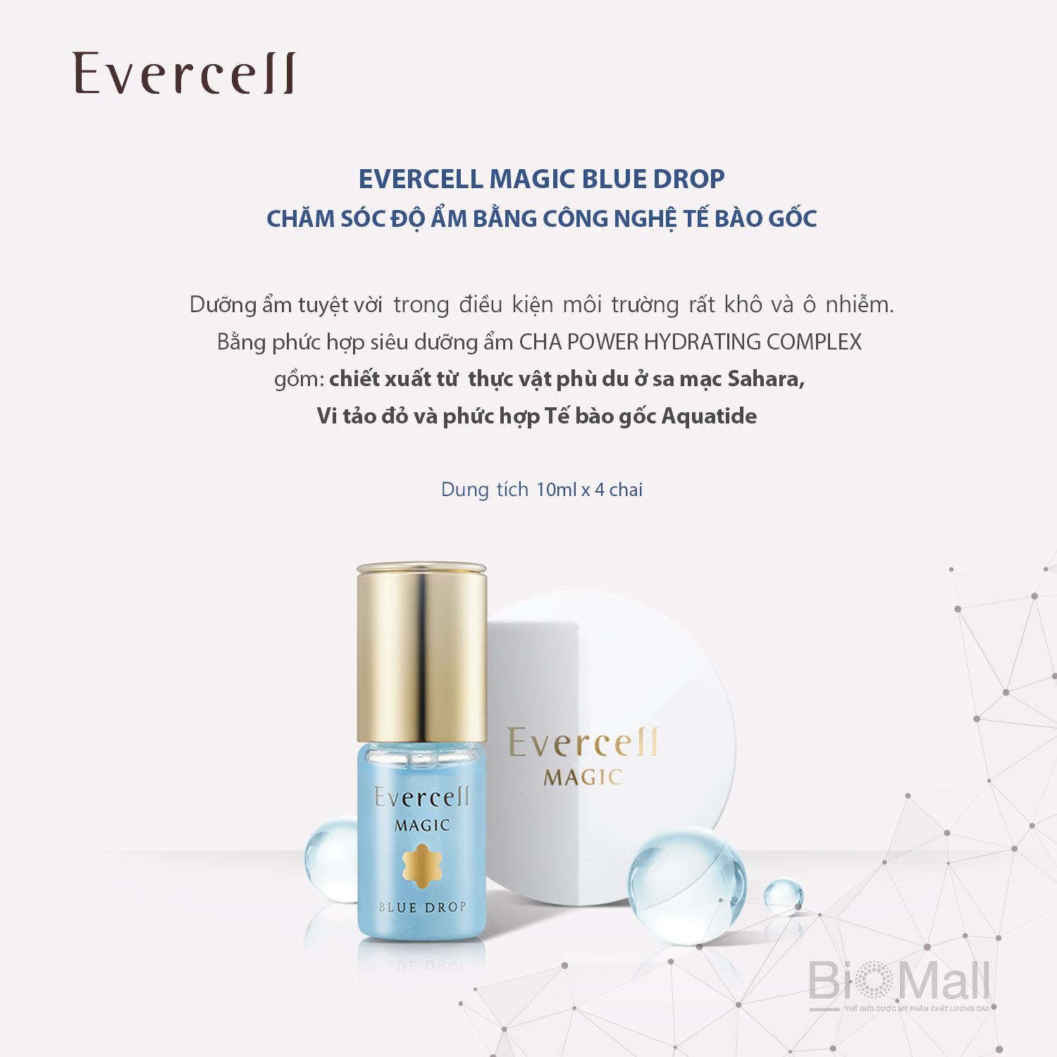 Evercell Magic Blue Drop 4 chai x 10 ml