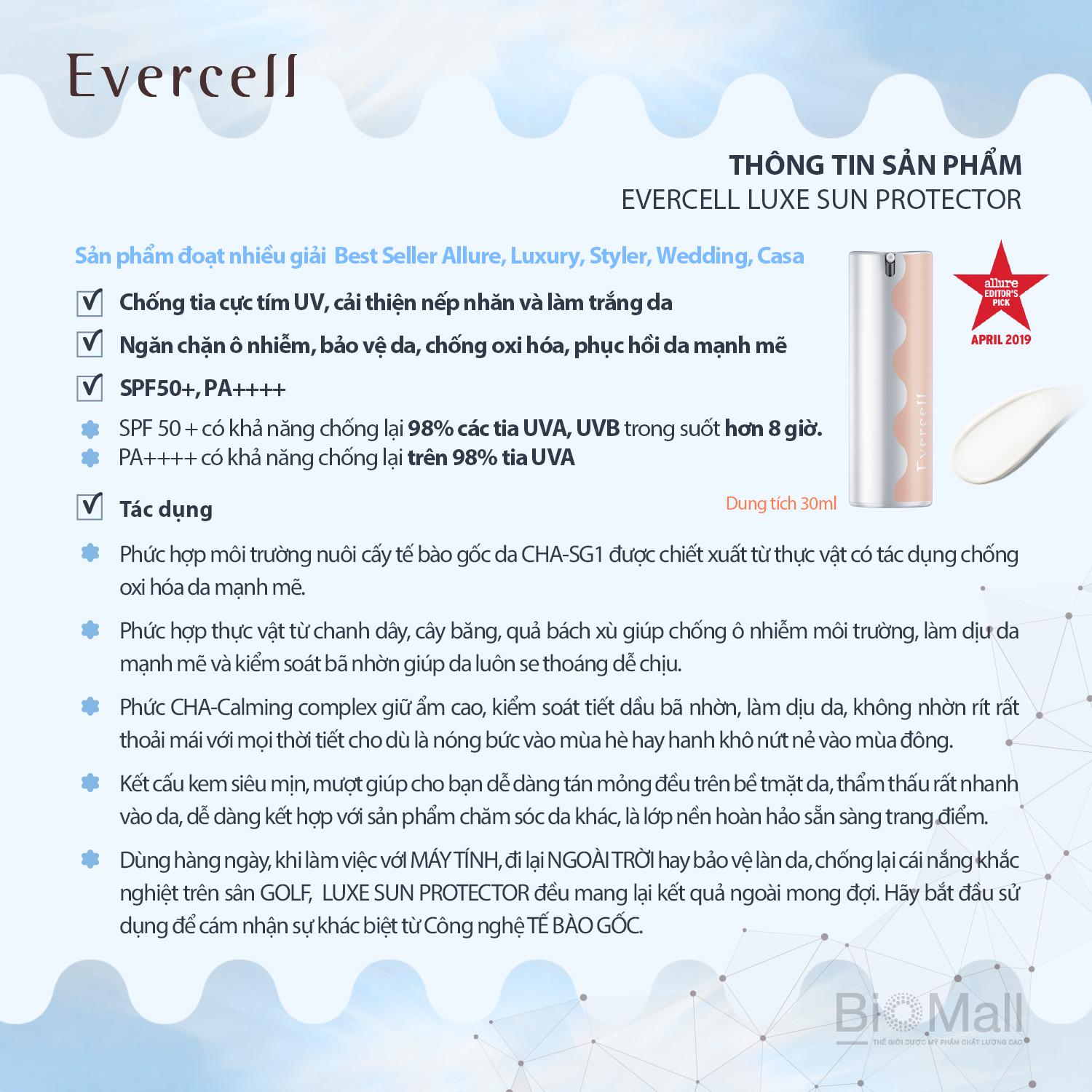 Evercell Luxe Sun Protector