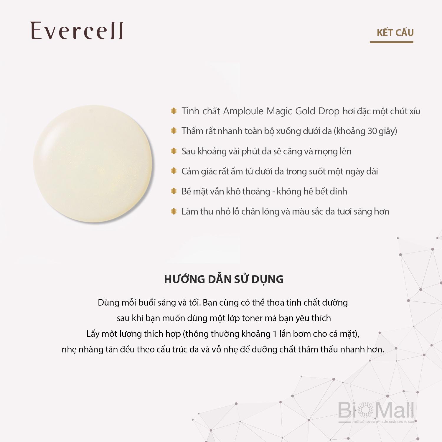 Evercell Magic Gold Drop 4 chai x 10ml