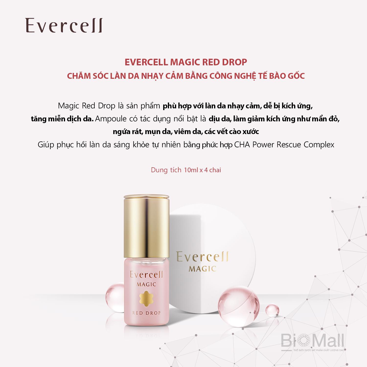 Evercell Magic Red Drop 4 chai x 10ml