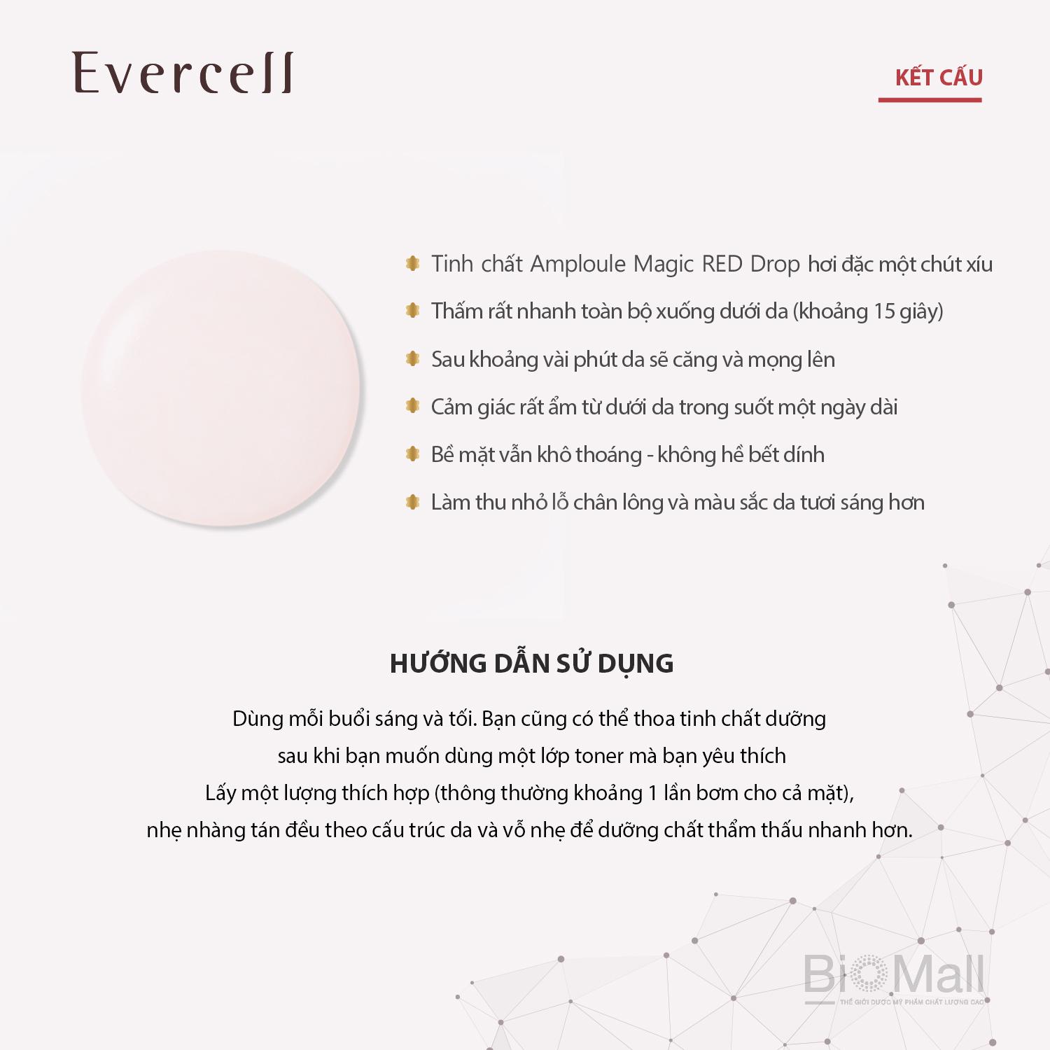 Evercell Magic Red Drop 4 chai x 10ml